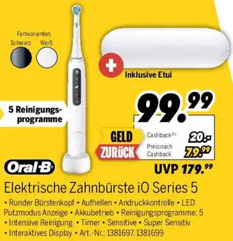 MEDIMAX Oral-B Elektrische Zahnbürste iO Series 5 Angebot