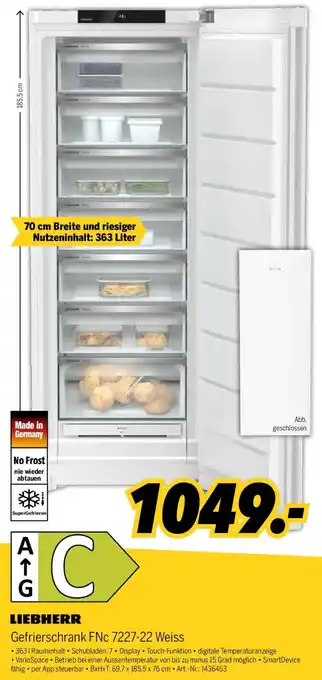 MEDIMAX LIEBHERR Gefrierschrank FNC 7227-22 Weiss Angebot