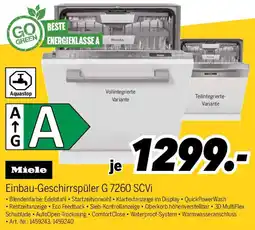 MEDIMAX Miele Einbau-Geschirrspüler G 7260 SCVi Angebot