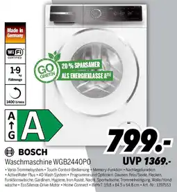 MEDIMAX BOSCH Waschmaschine WGB2440P0 Angebot