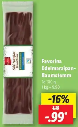 Lidl Favorina Edelmarzipan Baumstamm Angebot