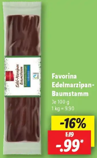 Lidl Favorina Edelmarzipan Baumstamm Angebot