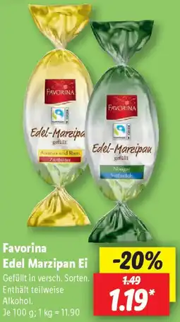 Lidl Favorina Edel Marzipan Ei Angebot