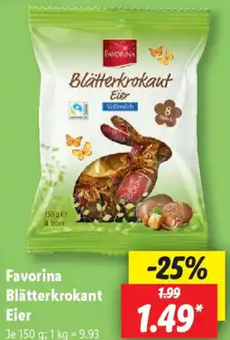 Lidl Favorina Blätterkrokant Eier Angebot