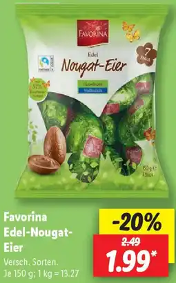 Lidl Favorina Edel-Nougat Eier Angebot