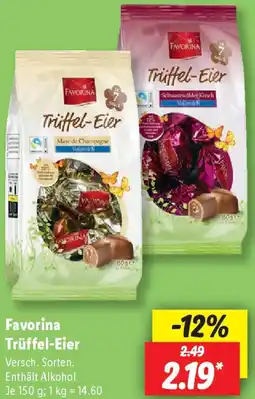 Lidl Favorina Trüffel-Eier Angebot