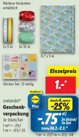 Lidl Crelando Geschenkverpackung Angebot