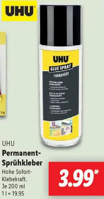 Lidl UHU Permanent Sprühkleber Angebot