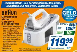 expert Techno Land BRAUN Dampfbügelstation CareStyle 3 IS 3132 WH Angebot