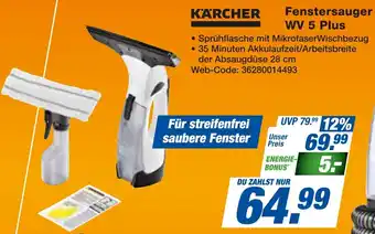 expert Techno Land KÄRCHER Fenstersauger WV 5 Plus Angebot