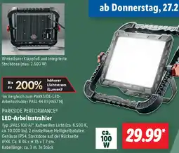 Lidl PARKSIDE PERFORMANCE LED-Arbeitsstrahler Angebot