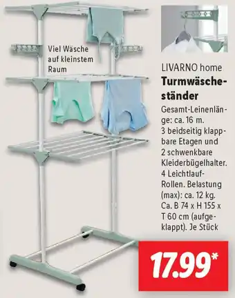 Lidl LIVARNO home Turmwäscheständer Angebot