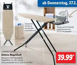 Lidl LIVARNO home Elektro-Bügeltisch Angebot