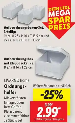 Lidl LIVARNO home Ordnungshelfer Angebot