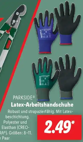 Lidl PARKSIDE Latex-Arbeitshandschuhe Angebot