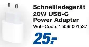 expert Techno Land Schnellladegerät 20W USB-C Power Adapter Angebot