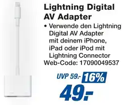 expert Techno Land Apple Lightning Digital AV Adapter Angebot