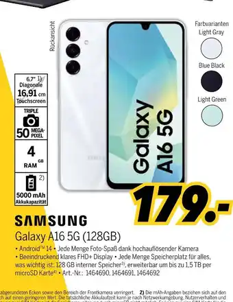 MEDIMAX Samsung smartphone galaxy a16 5g (128gb) Angebot