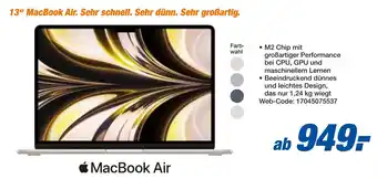 expert Techno Land Apple MacBook Air Angebot