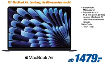 expert Techno Land Apple MacBook Air Angebot