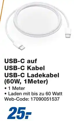 expert Techno Land Apple USB-C auf USB-C Kabel USB-C Ladekabel (60W, 1 Meter) Angebot