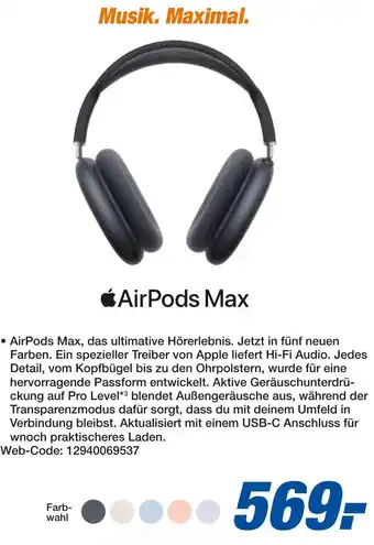 expert Techno Land Apple AirPods Max Angebot