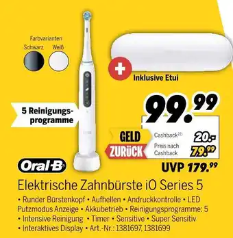 MEDIMAX Oral-b elektrische zahnbürste io series 5 Angebot