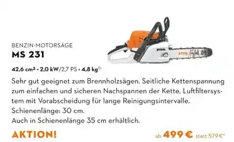 STIHL Stihl benzin-motorsäge ms 231 Angebot