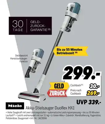 MEDIMAX Miele akku-stielsauger duoflex hx1 Angebot