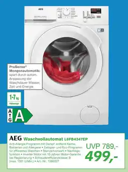 EP Aeg waschvollautomat Angebot