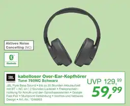 EP Jbl kabelloser over-ear-kopfhörer tune 760nc schwarz Angebot