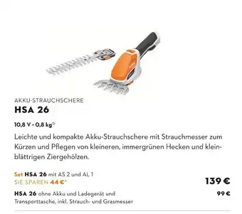 STIHL Stihl hsa 26 akku-strauchschere Angebot