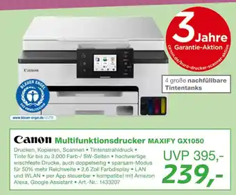 EP Canon multifunktionsdrucker maxify gx1050 Angebot