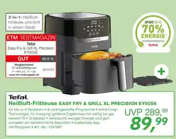 EP Tefal heißluft-fritteuse easy fry & grill xl precision ey5058 Angebot