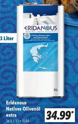 Lidl Eridanous Natives Olivenöl extra Angebot