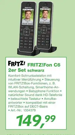 EP Fritz! fon c6 2er set schwarz Angebot