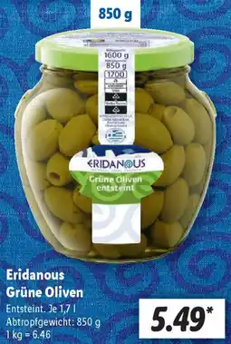 Lidl Eridanous Grüne Oliven Angebot