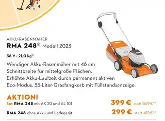 STIHL Stihl akku-rasenmäher rma 2482 modell 2023 Angebot