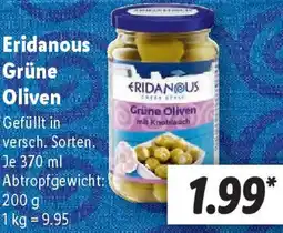 Lidl Eridanous Grüne Oliven Angebot