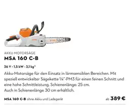 STIHL Stihl akku-motorsäge msa 160 c-b Angebot