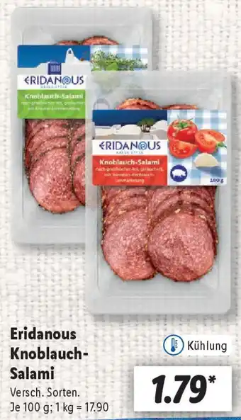 Lidl Eridanous Knoblauch Salami Angebot