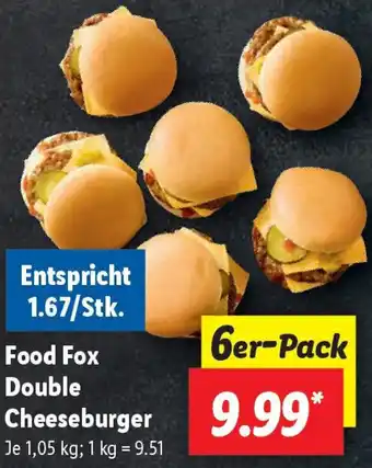 Lidl Food Fox Double Cheeseburger Angebot