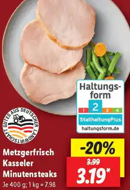 Lidl Metzgerfrisch Kasseler Minutensteaks Angebot