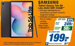 expert Techno Land SAMSUNG Tablet Galaxy Tab S6 Lite 2024 WiFi 64GB Angebot