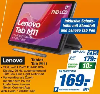 expert Techno Land Lenovo Tablet Tab M11 Angebot