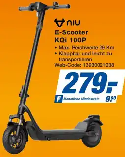 expert Techno Land Niu E-Scooter KQi 100P Angebot