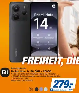 expert Techno Land Smartphone Redmi Note 14 5G 8GB + 256GB Angebot