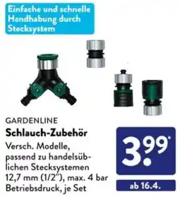 Aldi Süd GARDENLINE Schlauch-Zubehör Angebot