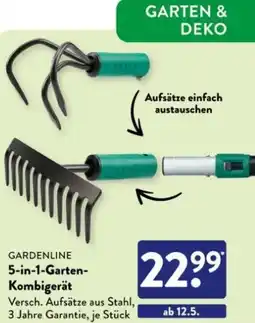 Aldi Süd GARDENLINE 5-in-1-Garten Kombigerät Angebot