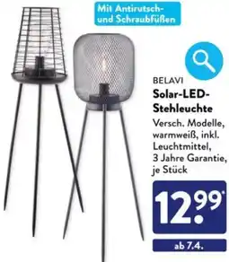 Aldi Süd BELAVI Solar-LED Stehleuchte Angebot